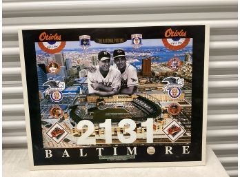 Baltimore Orioles Cal Ripken Jr Poster On Board