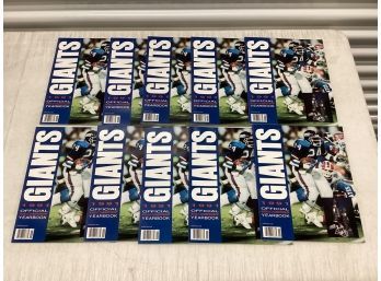 Lot Of 10 NY Giants 1991 Official World Championship Yearbooks