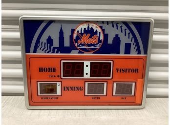 New York Mets Scoreboard Clock