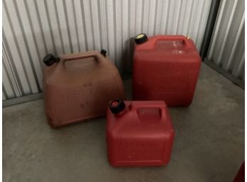 Lot Of Three Gas Cans