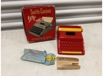 Vintage Smith Corona Toy Typewriter In Original Box