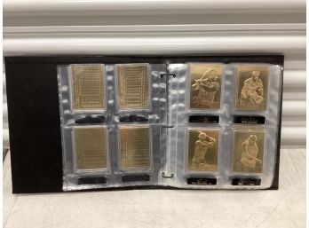 The Danbury Mint 22kt Gold Baseball Cards 50 Card Set In Binder