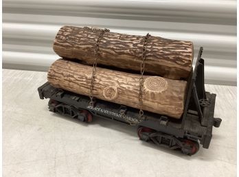 Vintage Jim Beam Jersey & Western Railway Log Car Decanter