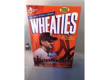 Joe Torre World Series Sealed Cereal Box