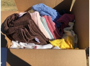 Large Box Of Bath, Hand And Wash Towels