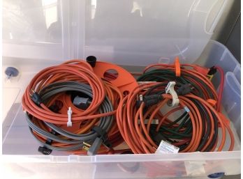 Large Lot Of Extension Cords