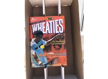 Pete Sampras Sealed Cereal Box