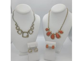 Necklace And Pierced Earrings Costume Jewelry Sets