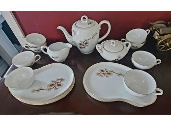 Vintage 50s-60s Fukagawa Handpainted Tea Service Japan For 8 BRING BACK TEA PARTIES