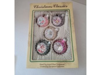 Vintage Christmas Classics European Glass Ornaments Excellent Condition