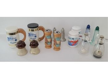 ALL THE VINTAGE SALT AND PEPPER SHAKERS