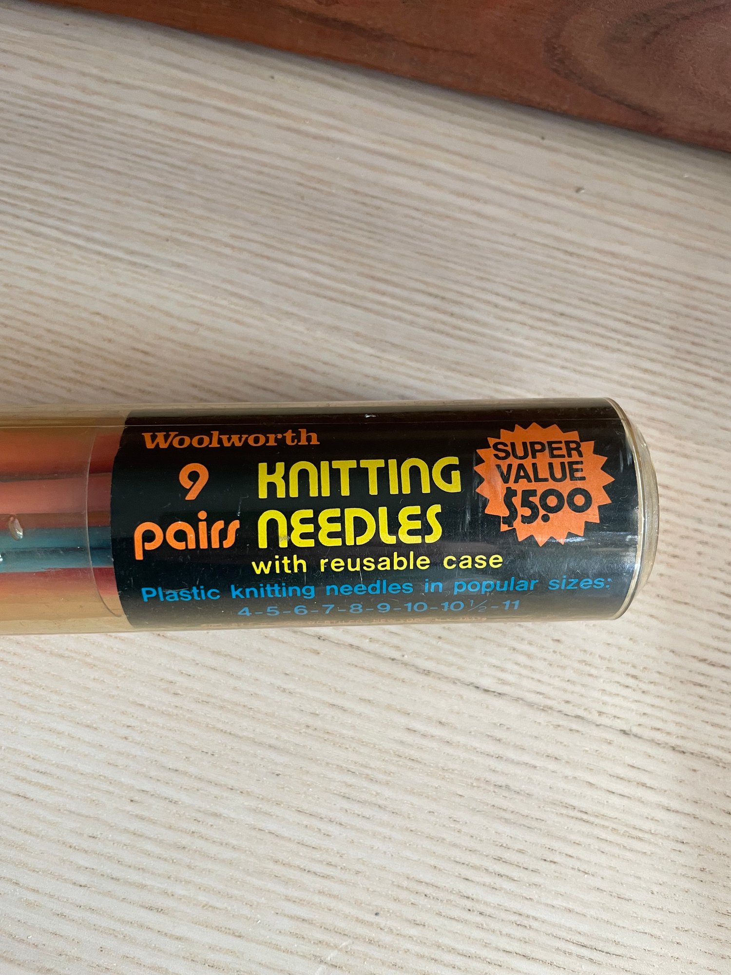 Vintage Knitting Needles Woolworth 3775