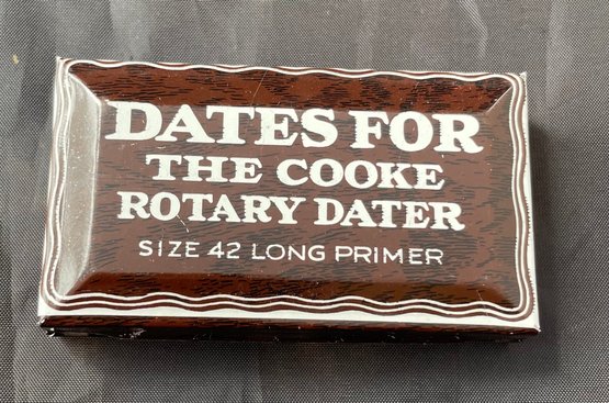 Dates For Rotary Date Stamper
