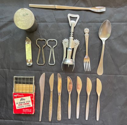 Airline Cutlery, Potato Cutter And More. American, Eastern, Braniff, United  COORS