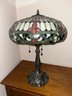 Lamp 2 Marrakesh Tiffany Style Lamp With Heavy Brass Stem And Base