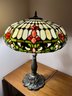 Lamp 2 Marrakesh Tiffany Style Lamp With Heavy Brass Stem And Base