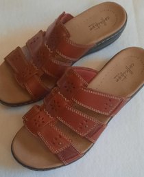 Red Clark Sandals Size 9