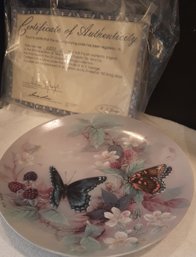 Three  Authentic Butterfly  Plates.
