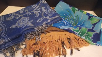 Three Beautiful Large Scarves