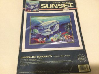 Cross Stitch Kit No Count Underwater Tranquility Picture