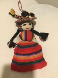 Vintage Traditional Guatemalan Yarn Doll