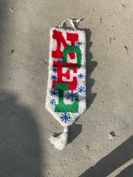 Holiday Latch Hook Wall Hanging