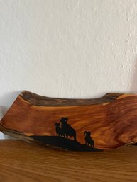 Wood Plank Art-Rocky Mountain Sheep
