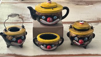 Vintage Thames  Redware Teapot Set / Made In Japan