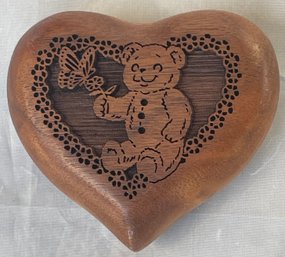 Music Box With Bear, Laser Cut