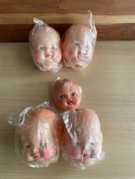 5 Vintage NOS Baby Heads Lot 2