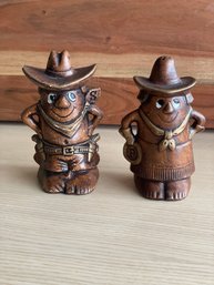 Salt And Pepper Shakers Cowboy