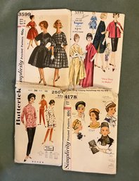 Vintage Uncut  Patterns 1950s Dress And Hats Ladies Size 14-16