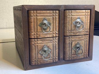 Wooden Cabinet With Sewing Machine Drawers
