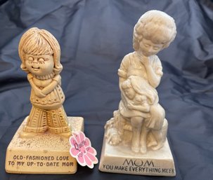 2 Mom Figurines From The 1970s