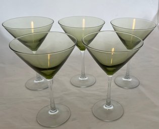 Green Martini Glasses