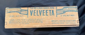 Vintage Wooden Velveeta Box