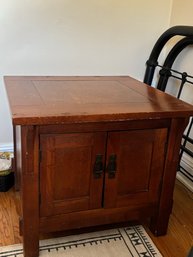 1990 Wood Mission Style End Table