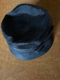 Vintage Fashion Dark Blue With Netting Hat