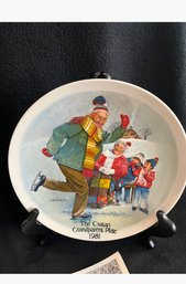 2 Plates With Grandfathers, The Skating Lesson And Gradpas Treasure Chest