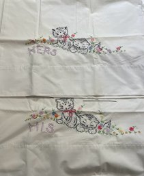 His And Hers Vintage Pillowcases
