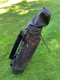 Golf Clubs And Bag With Stand