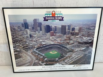 Framed Poster 1995 Coors Field