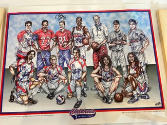 Childrens Hospital , Denver Sports Figures Signed Poster