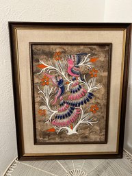 Vintage Mexican Folk Framed Art