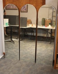 Set Of 3 Arch Topped Beveled Wall Mirrors 16'x56'