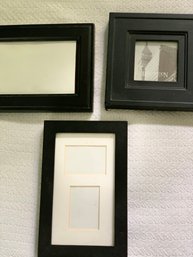 3 Black Photo Frames