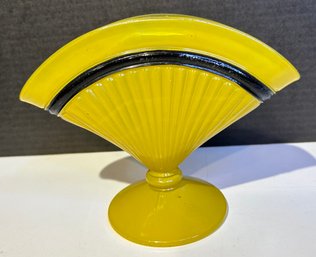 Yellow Fan Vase