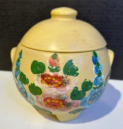 Ransburg Vintage Cookie Jar, Hand Painted , 1940s