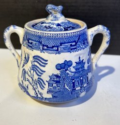Ridgeway Willow Blue Birds China Teapot