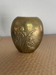 Solid Brass Vintage Vase